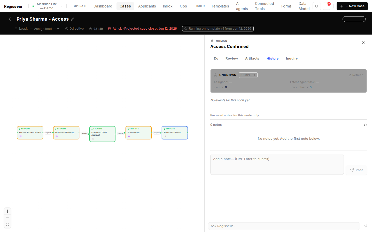 Access confirmed — the case closes itself