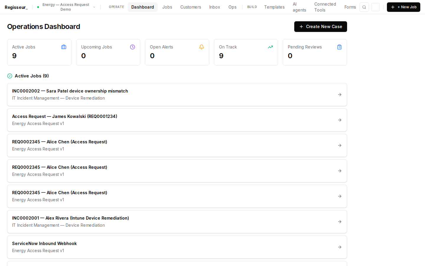 §1a — Workflow Control Center: both processes active