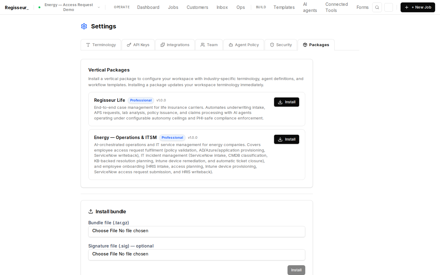 §2a — Energy Package: Operations & ITSM with 4 integrations