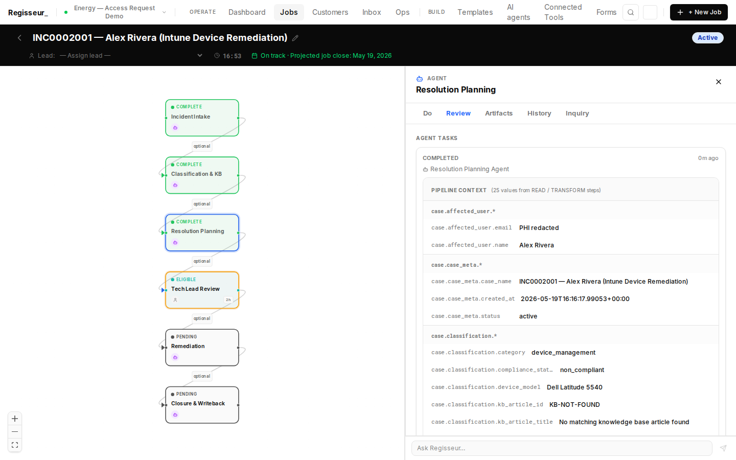 §5b — Resolution Plan: structured remediation steps, new owner UPN