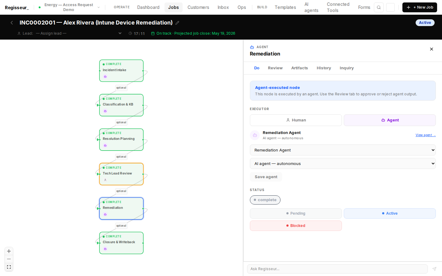 §7b — Remediation node: agent executor ready