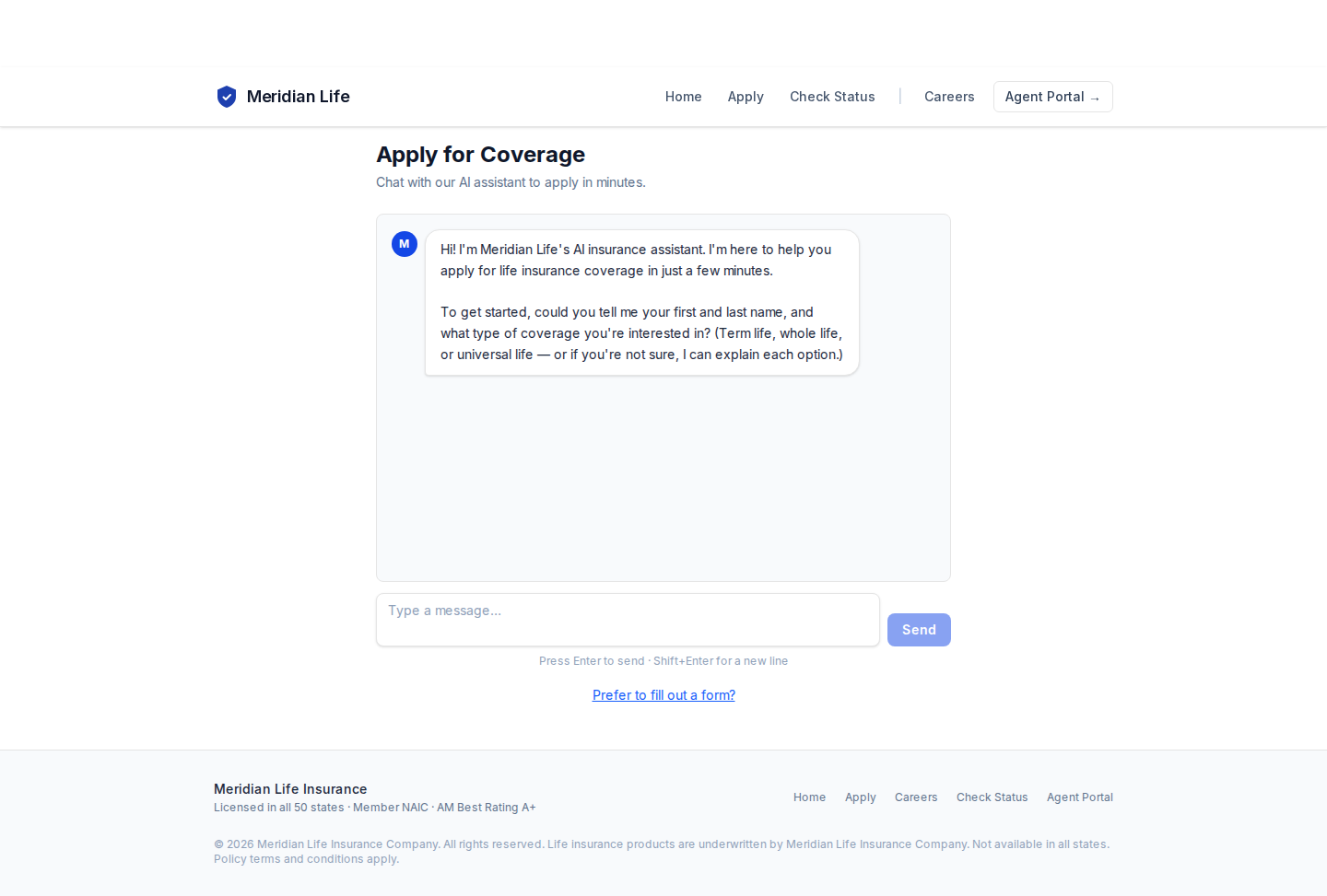 AI advisor greeting