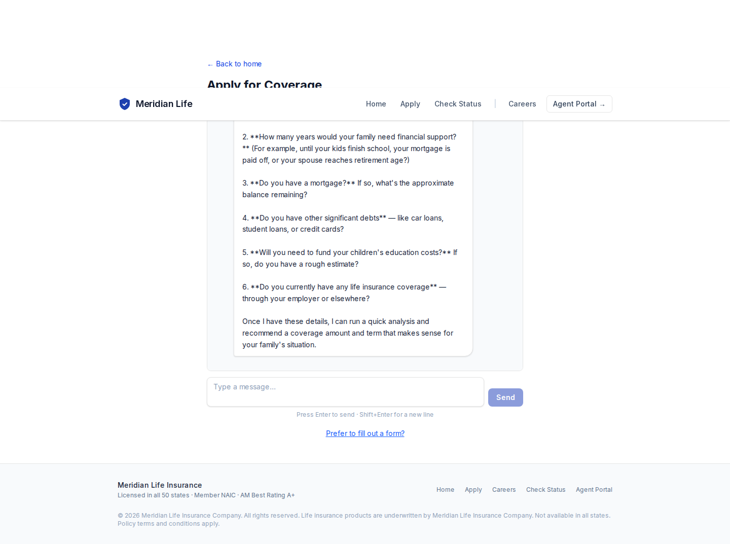 AI advisor begins a real needs analysis