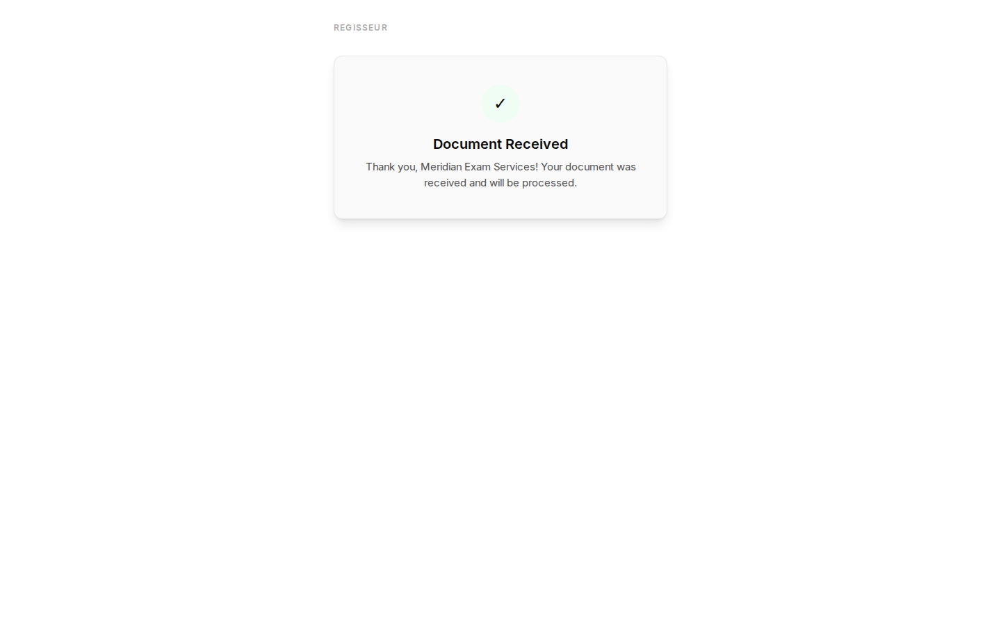 Lab returns results — document uploaded via secure link